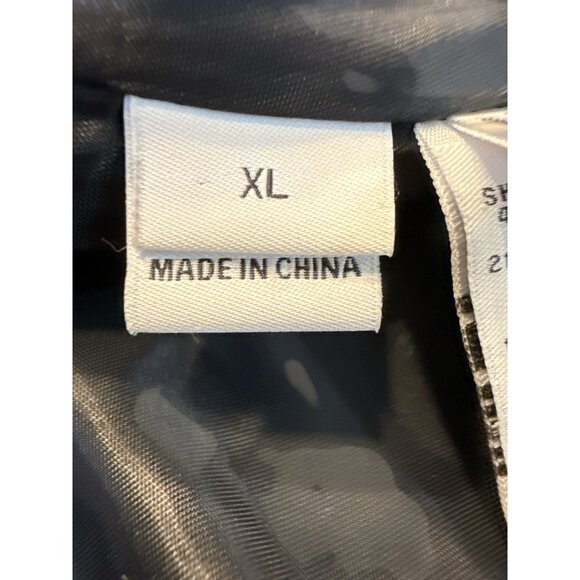 Diane Von Furstenberg Hooded Polly Animal Print and Leather Coat Size XL EUC - Picture 8 of 11